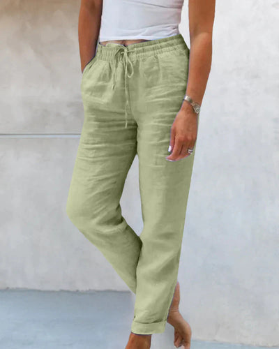 Bryngerd | Casual effen gekleurde broek