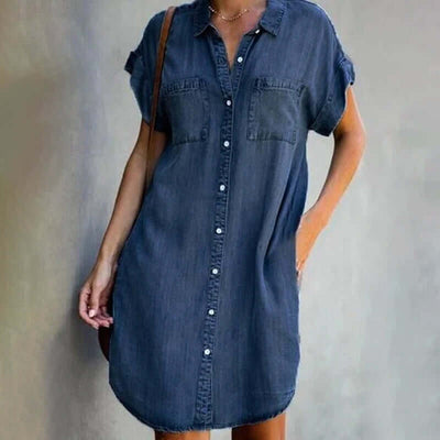 Merel™ | Denim jurk