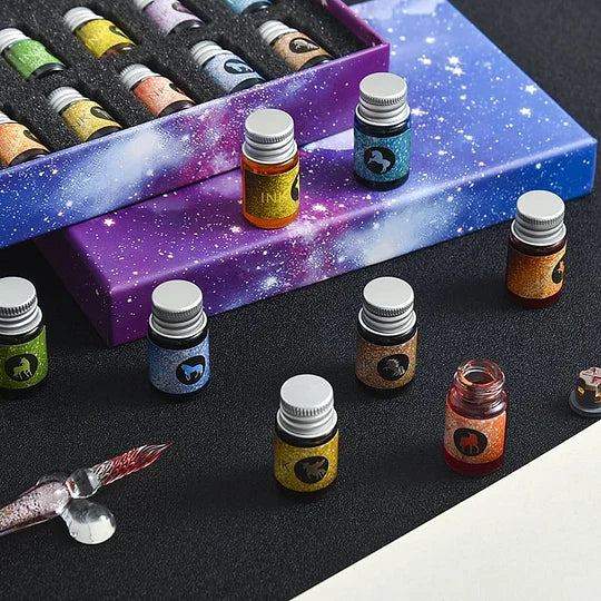 Creative™ | Kalligrafie Glazen Dompelpen Inkt Set