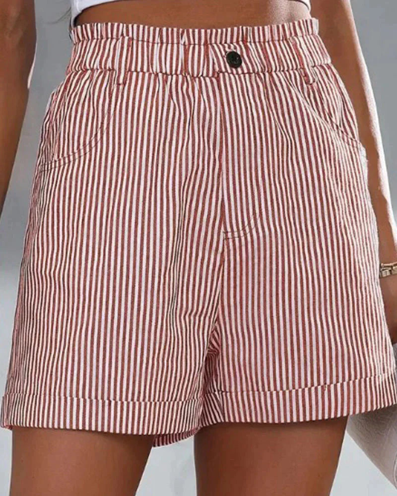 Carly™ | Shorts met hoge taille