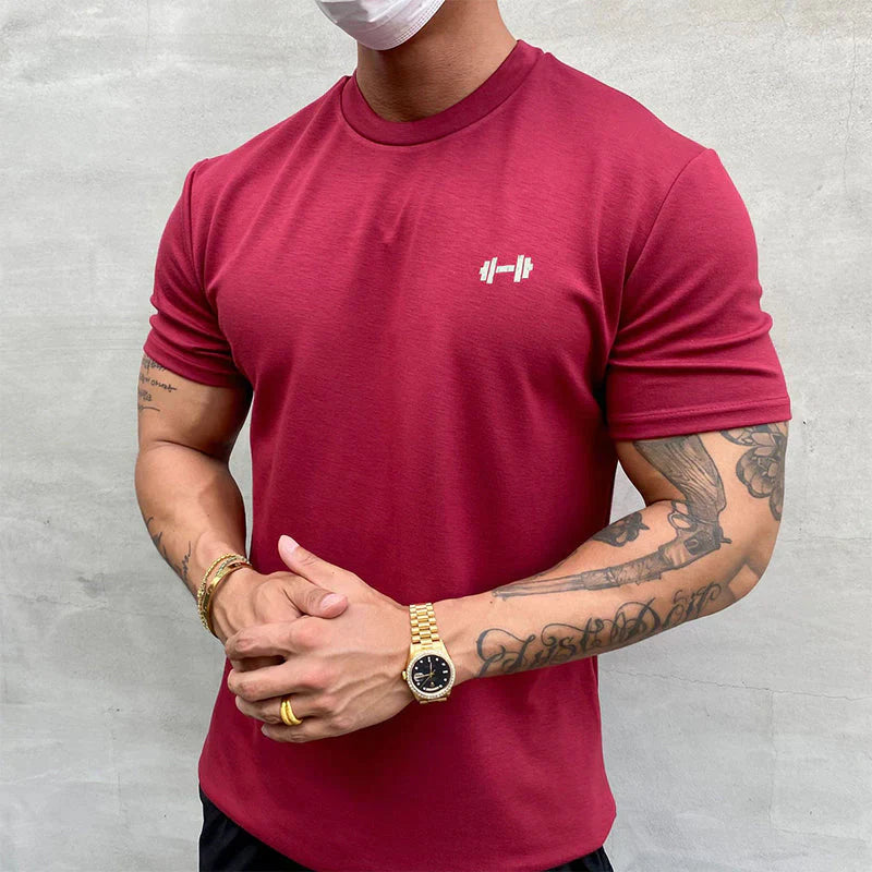 ELASTISCH KATOENEN T-SHIRT