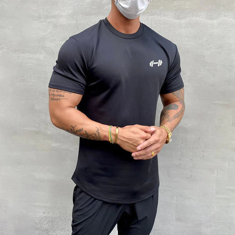 ELASTISCH KATOENEN T-SHIRT
