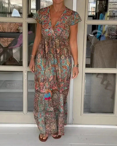 Zomerjurk met V-hals