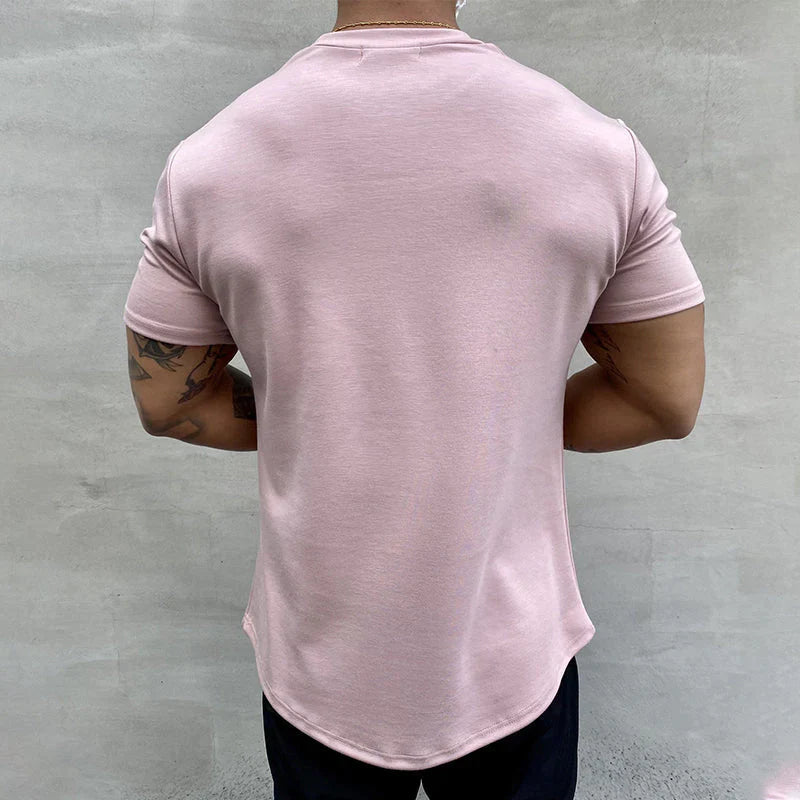 ELASTISCH KATOENEN T-SHIRT