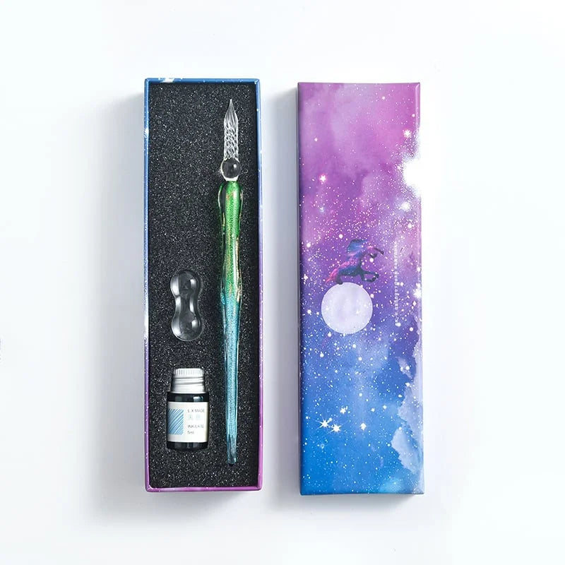 Creative™ | Kalligrafie Glazen Dompelpen Inkt Set