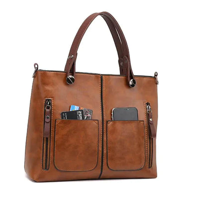LuxoraLeather® | Dames Vintage Leren Schoudertas