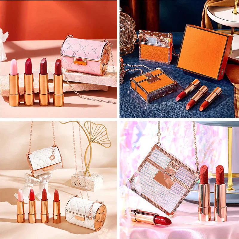 Matte lippenstift in een stijlvolle etui