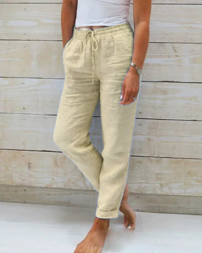 Bryngerd | Casual effen gekleurde broek
