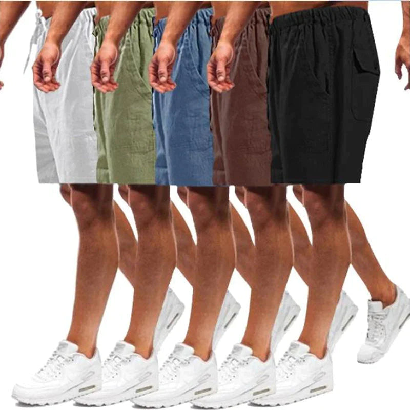 Heren Casual Linnen Korte Broek