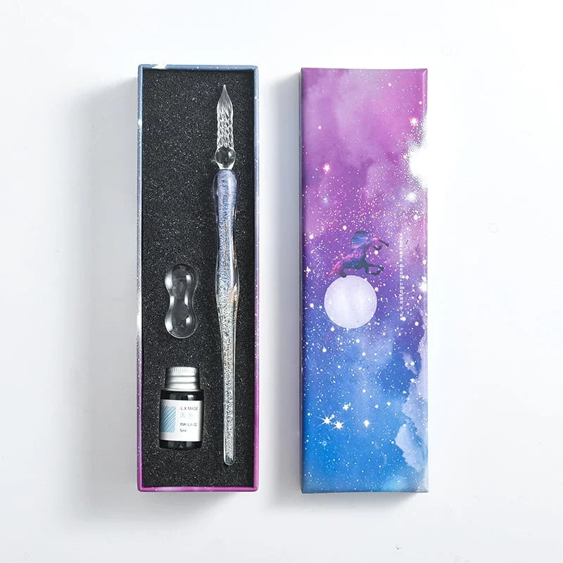 Creative™ | Kalligrafie Glazen Dompelpen Inkt Set