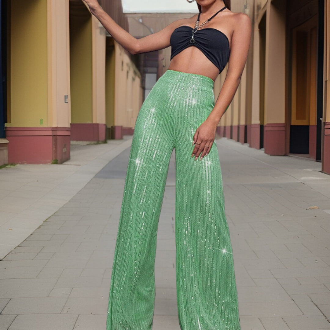 Vina | Broek met wijde pijpen