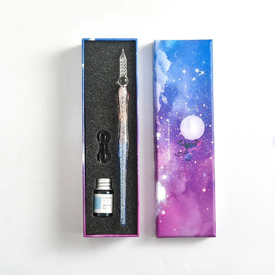 Creative™ | Kalligrafie Glazen Dompelpen Inkt Set
