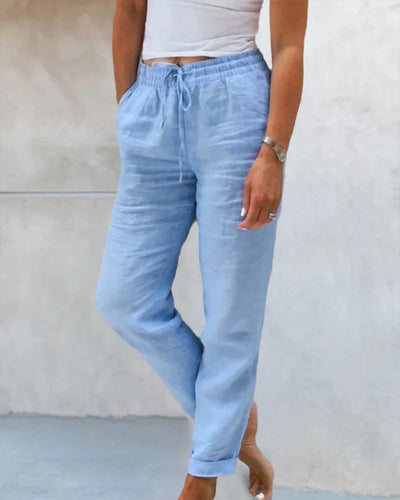 Bryngerd | Casual effen gekleurde broek