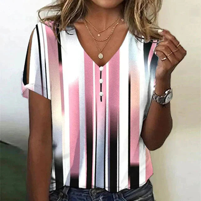 Casual blouse met strepen