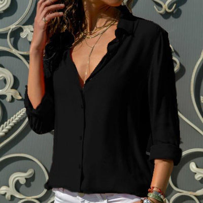 Vonni | Modieuze blouse met knoopsluiting