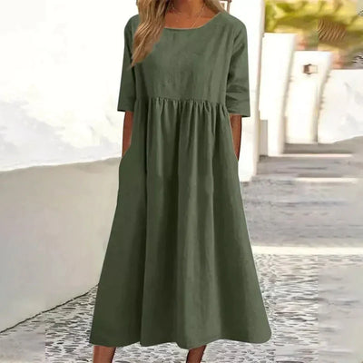 Casual Katoenen Vrouwen Jurk