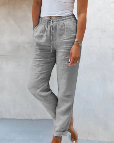 Bryngerd | Casual effen gekleurde broek