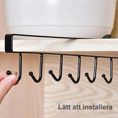 Hanger met 6 haken | Voor planken