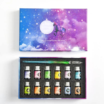 Creative™ | Kalligrafie Glazen Dompelpen Inkt Set