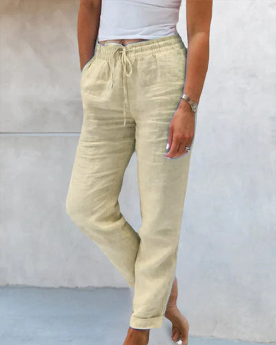 Bryngerd | Casual effen gekleurde broek