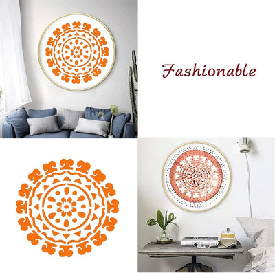 Yunani Decor | Mandala Stencil Muurkunst Set