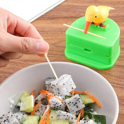 Tandenstoker Box Cartoon Vogel | 1+1 GRATIS