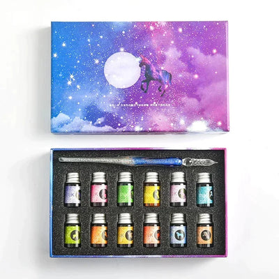 Creative™ | Kalligrafie Glazen Dompelpen Inkt Set