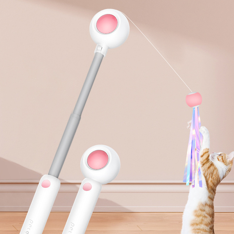 Uitschuifbare kattenspeeltje