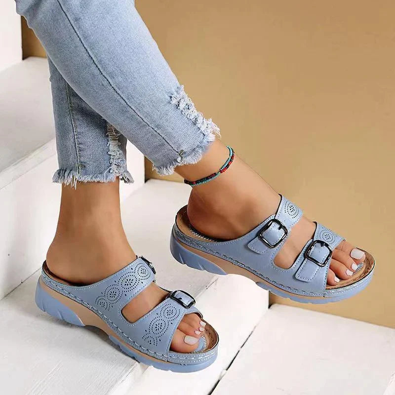 MAXINE | ORTHOPEDISCHE LEREN SANDALEN