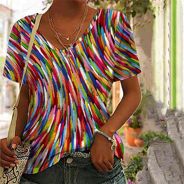 Casual kleurrijk T-shirt