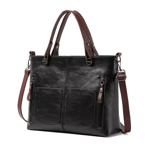 LuxoraLeather® | Dames Vintage Leren Schoudertas