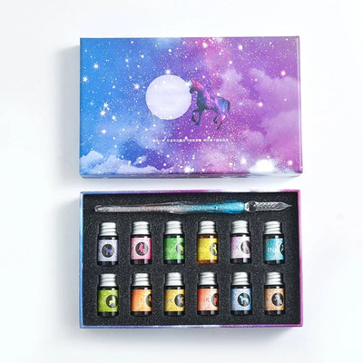 Creative™ | Kalligrafie Glazen Dompelpen Inkt Set