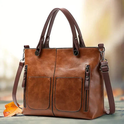 LuxoraLeather® | Dames Vintage Leren Schoudertas