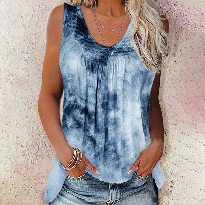 Casual tanktop met kleurverloop