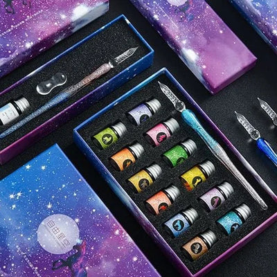 Creative™ | Kalligrafie Glazen Dompelpen Inkt Set