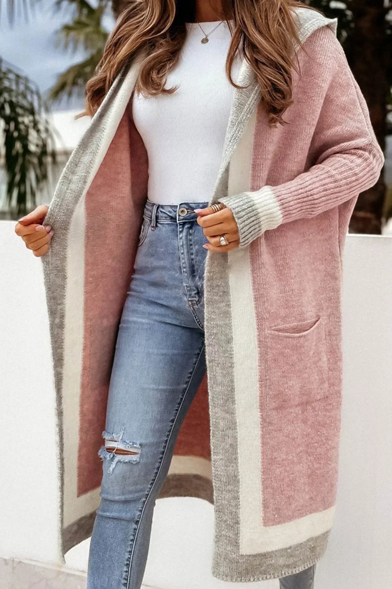 IZA | Lang vest met capuchon