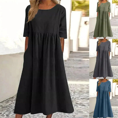 Casual Katoenen Vrouwen Jurk