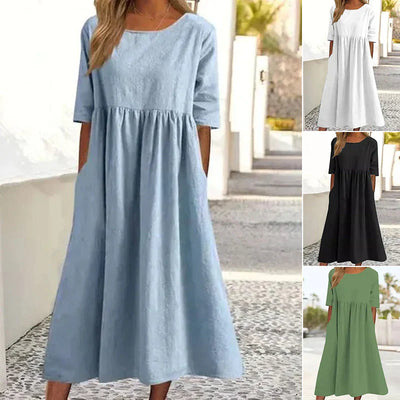 Casual Katoenen Vrouwen Jurk