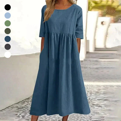 Casual Katoenen Vrouwen Jurk