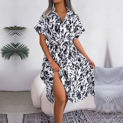 Zoya | Stijlvolle jurk met unieke print