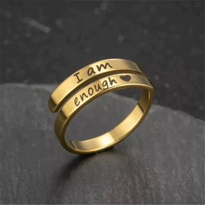 'I Am Enough' Ring | 1+1 GRATIS