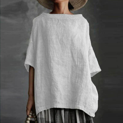 Malea™ | Casual loszittende katoenen blouse