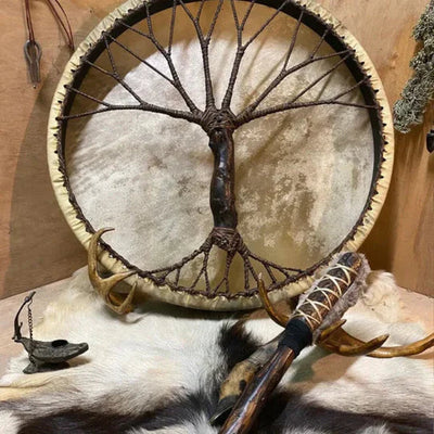 Handgemaakte Sjamanendrum | 'Tree of Life'