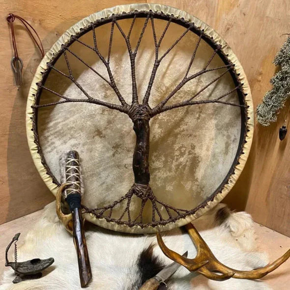 Handgemaakte Sjamanendrum | 'Tree of Life'