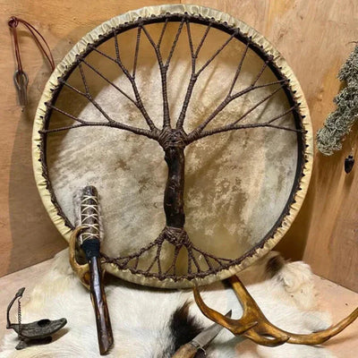 Handgemaakte Sjamanendrum | 'Tree of Life'