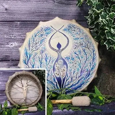 Handgemaakte Sjamanendrum | 'Tree of Life'