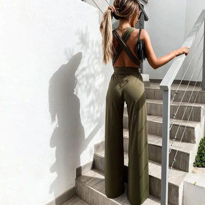 VICTORIA | ZOMERSE JUMPSUIT MET WIJDE BROEK