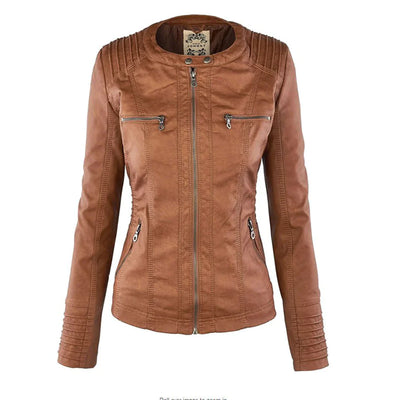 Adalia | Stijlvol motorjack met capuchon