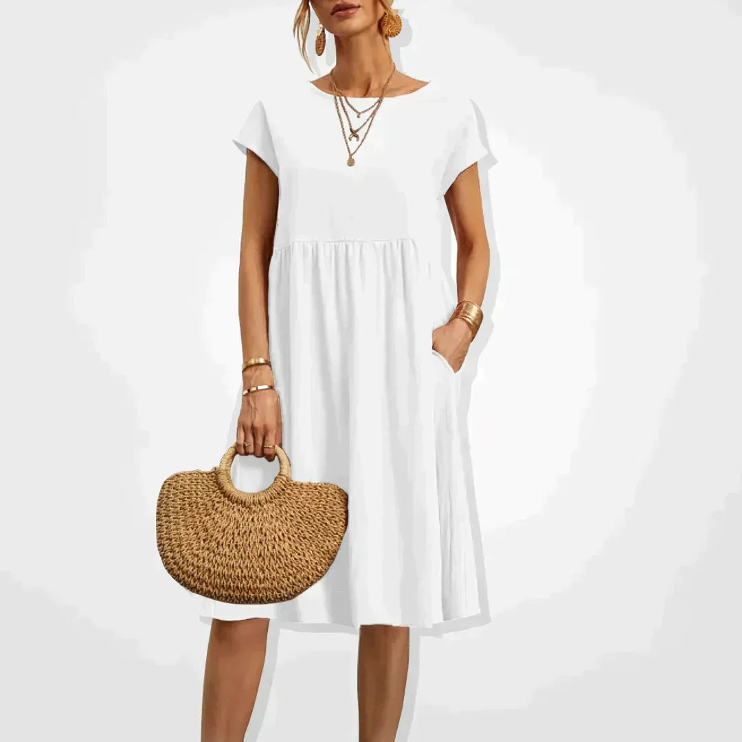 Kyarra | Elegante vloeiende zomerjurk