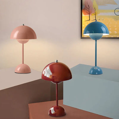 Draadloze paddenstoel lamp